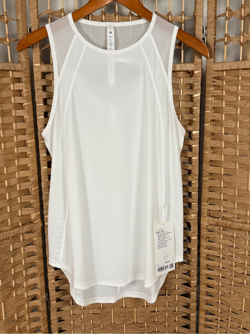 NWT Lululemon Sculpt Tank White Size 6